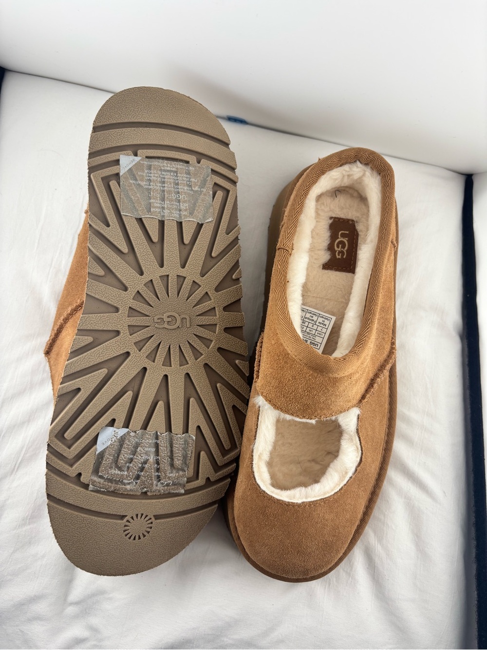 UGG Chestnut Suede Platform Mary Jane Mule - Picture 2 of 2
